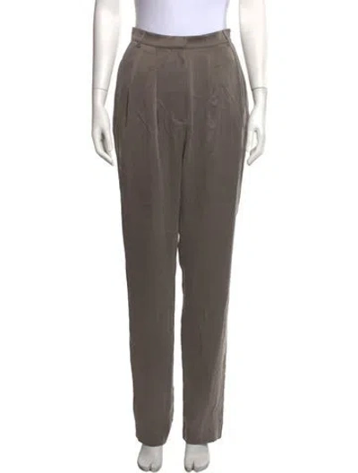 Pre-owned Tove Silk Straight Leg Pants In Grey