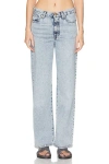 Tove Sofie Straight-leg Boyfriend Jeans In Mid Blue
