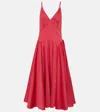 Tove Solene Cotton-blend Midi Dress In Pink