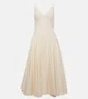 Tove Solene Cotton Poplin Midi Dress In Ivory