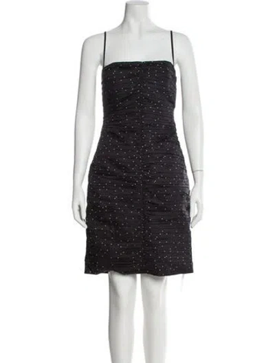 Pre-owned Tove Square Neckline Mini Dress W/ Tags In Gray
