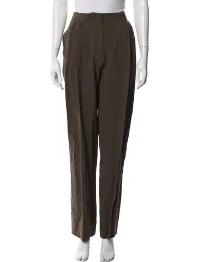 Pre-owned Tove Straight Leg Pants In Brown