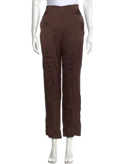 Pre-owned Tove Straight Leg Pants In Brown