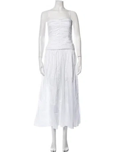 Pre-owned Tove Strapless Long Dress W/ Tags In White