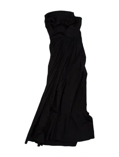Pre-owned Tove Strapless Midi Length Dress In Brown