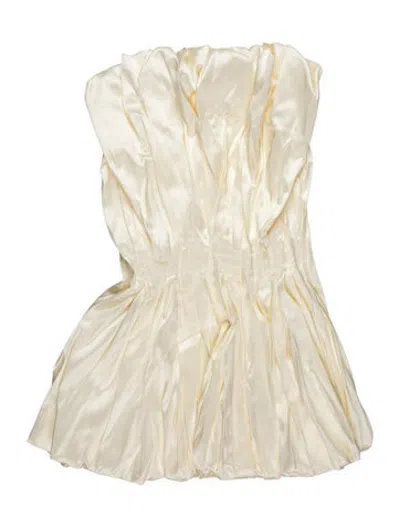 Pre-owned Tove Strapless Mini Dress In Neutrals