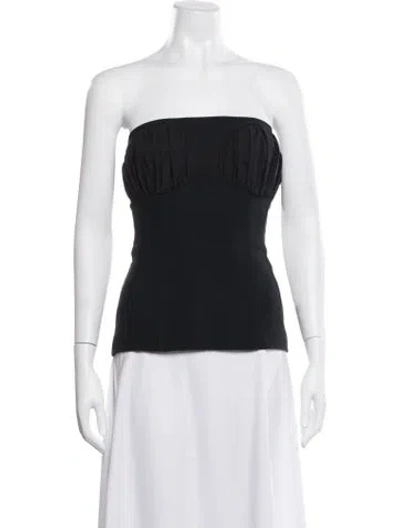 Pre-owned Tove Strapless Top In Black