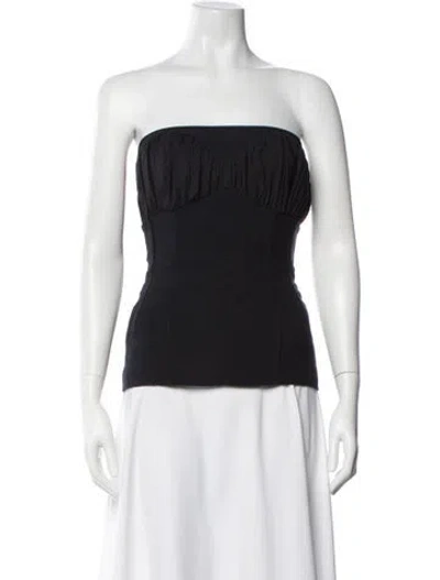 Pre-owned Tove Strapless Top In Blue