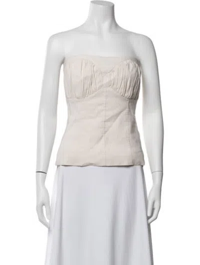 Pre-owned Tove Strapless Top In Neutrals