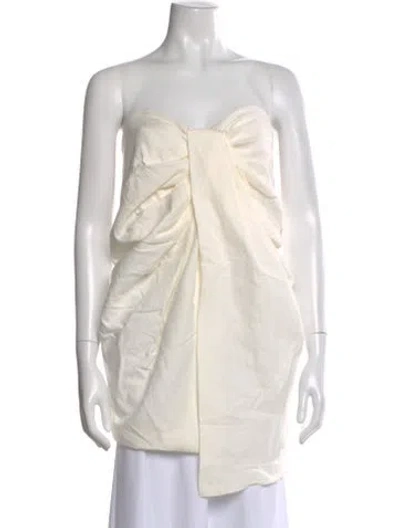 Pre-owned Tove Strapless Top W/ Tags In Neutral