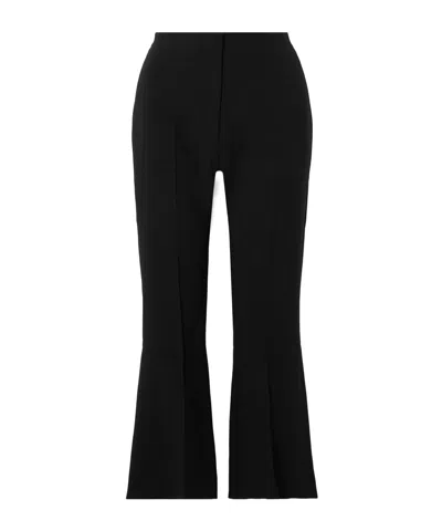 Tove Talia Cropped Pleated Crepe Flared Pants In Multi