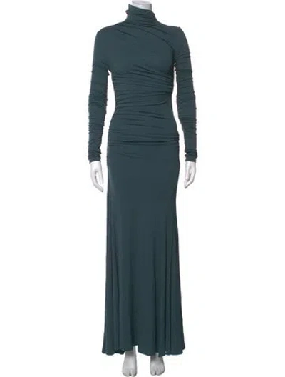 Pre-owned Tove Turtleneck Long Dress W/ Tags In Blue
