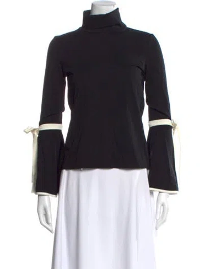 Pre-owned Tove Turtleneck Long Sleeve Top In Black