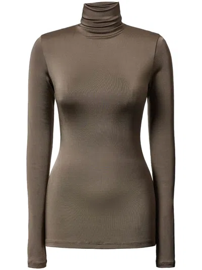 Tove Turtleneck Top In 褐色