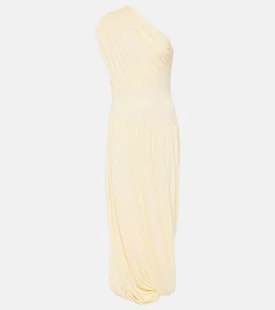Tove Ugbad One-shoulder Crêpe Jersey Gown In Yellow