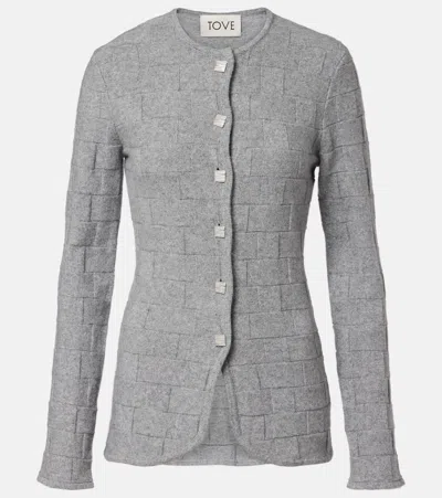 Tove Uma Cashmere Cardigan In Gray