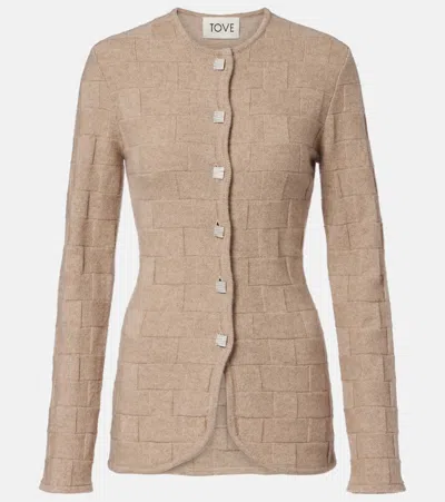 Tove Uma Cashmere Cardigan In Neutral