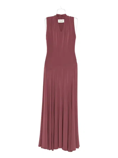 Tove Vina Maxi Dress In Burgundy