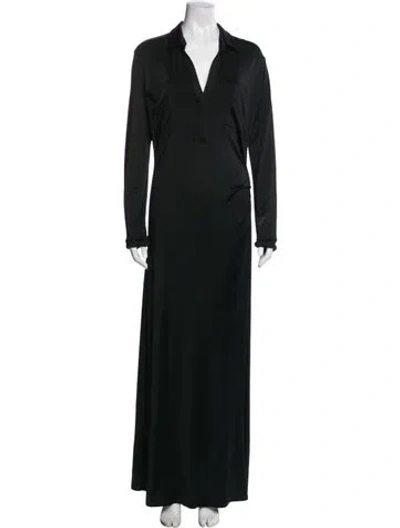 Pre-owned Tove V-neck Long Dress In Green