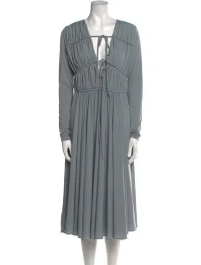 Pre-owned Tove V-neck Mini Dress In Gray