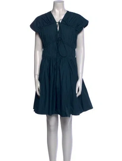 Pre-owned Tove V-neck Mini Dress W/ Tags In Green