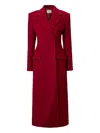 Tove Vonnie Notched-lapels Coat In Red