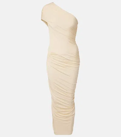 Tove Vreni Draped Midi Dress In Neutral