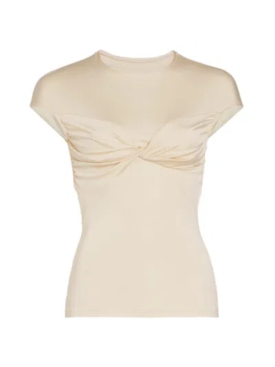 Tove Women's Paola Ruched Bust Top In Neutral