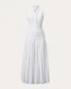 Tove Women's Quinn Woven Cotton Halterneck Midi Dress In White