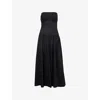 Tove Lauryn Stretch Cotton Strapless Dress In Black