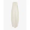 Tove Womens Eladia Textured Sleeveless Cotton And Linen-blend Maxi Dress Stone In Stone