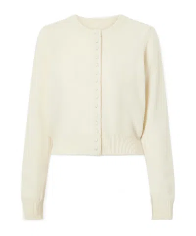Tove Wool And Cashmere Blend Cardigan In Gray