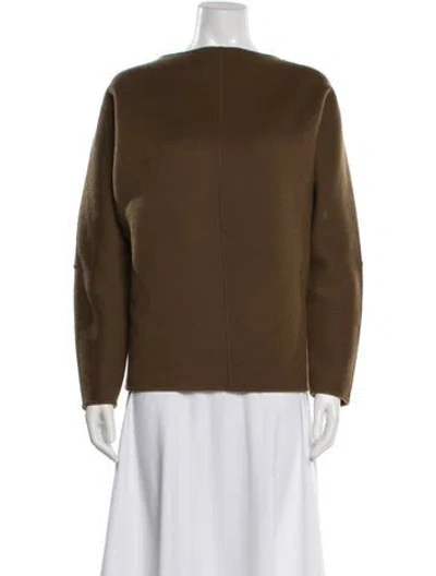 Pre-owned Tove Wool Bateau Neckline Sweater In Brown