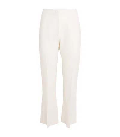 Tove Wool-blend Talia Trousers In White