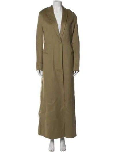 Pre-owned Tove Wool Coat In Green