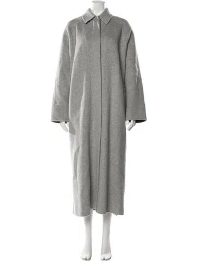 Pre-owned Tove Wool Faux Fur Coat In Gray