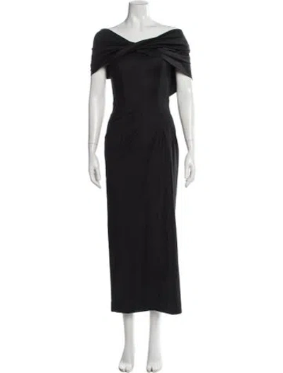 Pre-owned Tove Wool Long Dress W/ Tags In Black