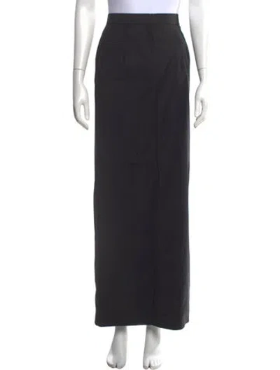 Pre-owned Tove Wool Long Skirt In Black