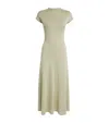 Tove Wool-silk Lenore Maxi Dress In Green