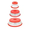Tovolo Collapsible Microwave Food Cover, Set Of 3 In Candy Apple