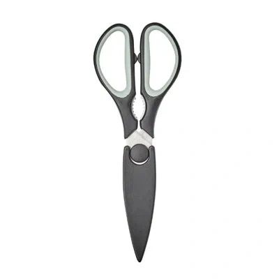 Tovolo Elements Kitchen Shears With Sheath Blue Haze & Black In Blue;gray