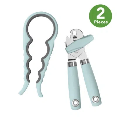 Tovolo Elements Manual Can And Jar Opener Set - Hand Held Kitchen Gadgets, Soft-touch Handles With Comforta