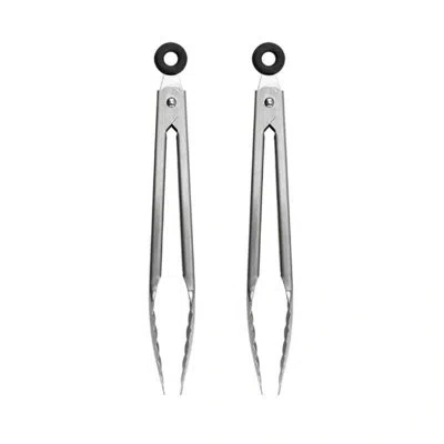 Tovolo Elements Mini Stainless Steel Tongs - Set Of 2