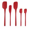 Tovolo Flex-core Silicone 5-piece Spatula Set In Red