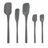 Tovolo Flex-core Silicone 5-piece Spatula Set In Charcoal