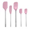 Tovolo Flex-core Silicone And Stainless Steel 5-piece Spatula Set In Pink
