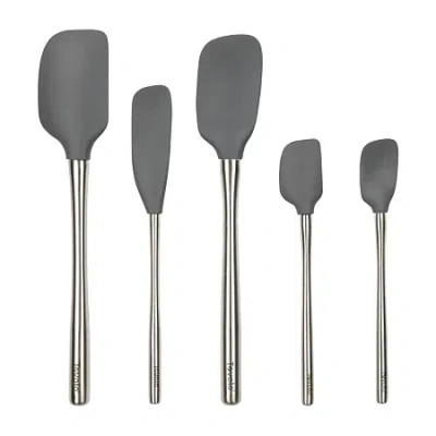 Tovolo Flex-core Stainless Steel 5-pc. Spatula In Gray