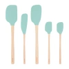 Tovolo Flex-core Wood Handle 5-pc. Spatula Set In Blue