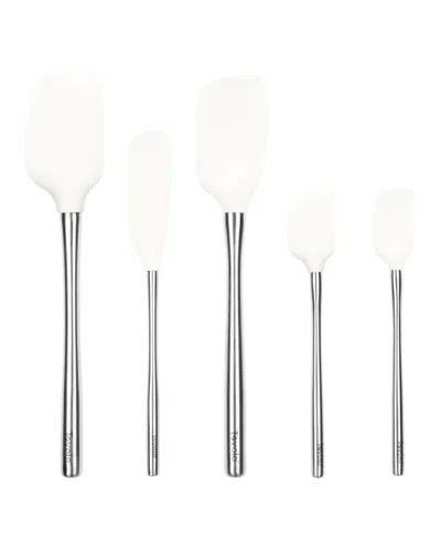 Tovolo Flex-core 5-pc. Stainless Steel Handle Spatula Set In Silver