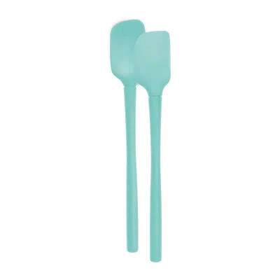 Tovolo Flex-core® All Silicone Mini Spatula And Spoonula In Light Aqua